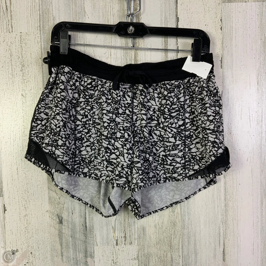 Athletic Shorts By Lululemon In Black & White, Size: 10
