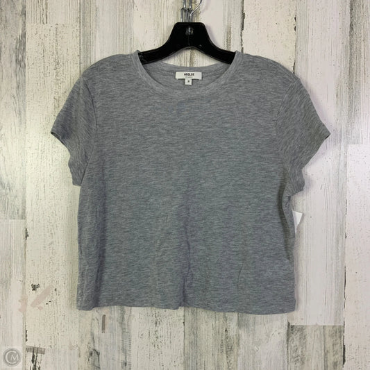 Top Short Sleeve Designer By Agolde In Grey, Size: M