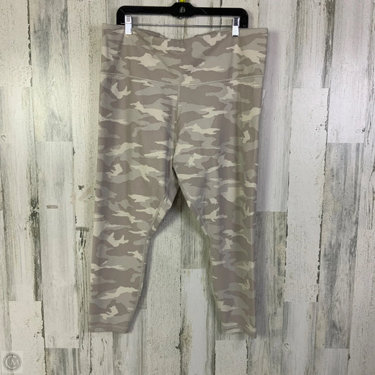 Athletic Leggings By Athleta In Camouflage Print, Size: 2x