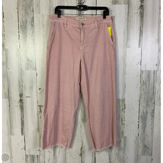 Pants Wide Leg By Liverpool In Pink Denim, Size: 6