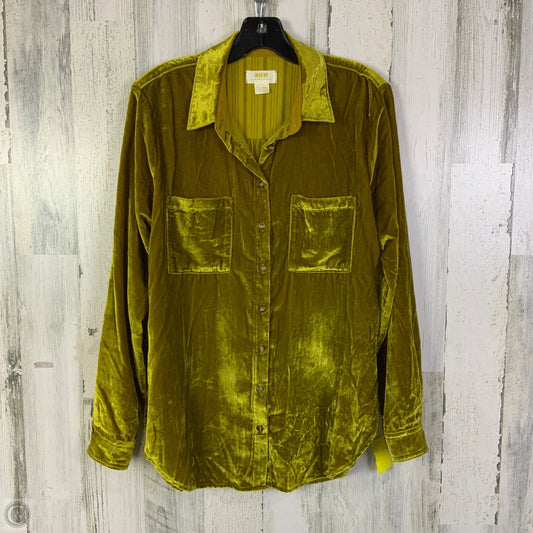 Top Long Sleeve By Maeve In Yellow, Size: S