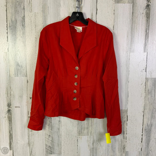 Top Long Sleeve By Maeve In Red, Size: S