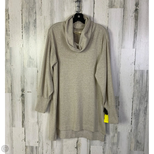 Tunic Long Sleeve By Maeve In Taupe, Size: M