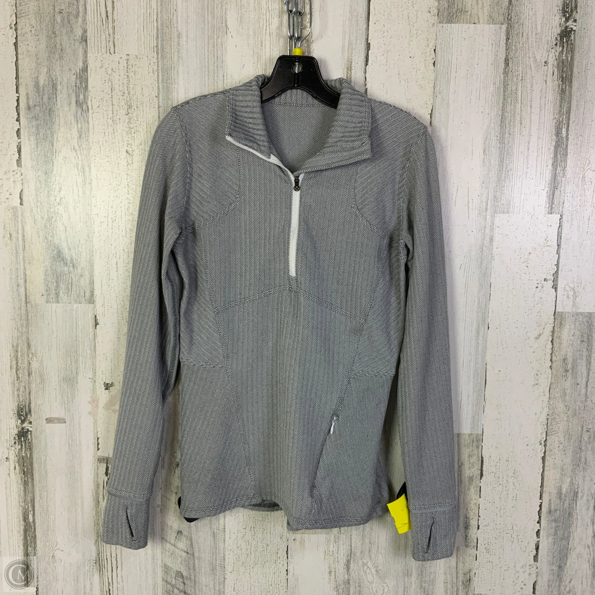 Athletic Jacket By Lululemon In Grey, Size: 8