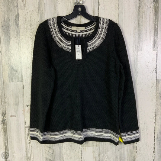 Top Long Sleeve By Loft In Black, Size: M