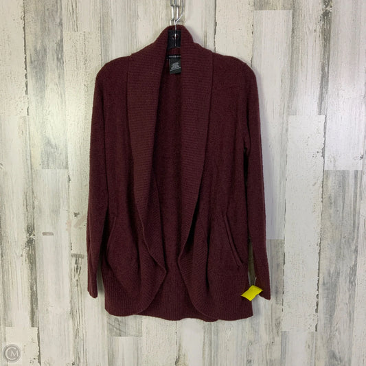 Sweater Cardigan By Clothes Mentor In Maroon, Size: M