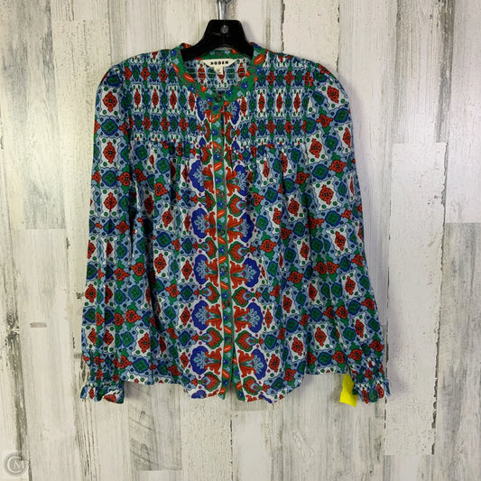 Top Long Sleeve By Boden In Blue, Size: M