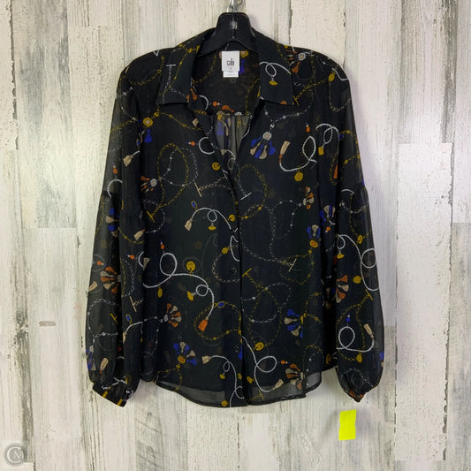 Top Long Sleeve By Cabi In Black, Size: S