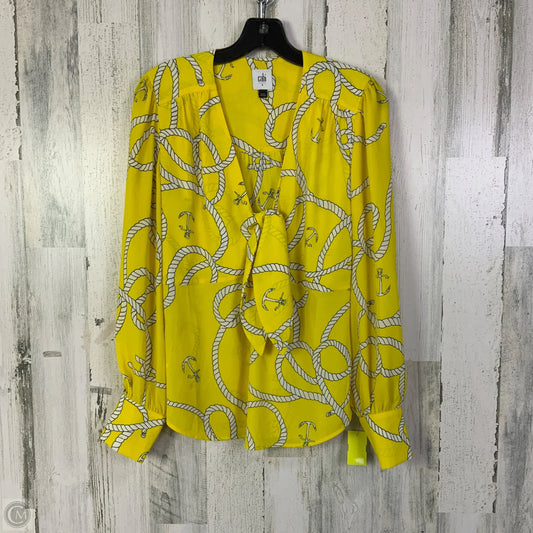 Top Long Sleeve By Cabi In Yellow, Size: S