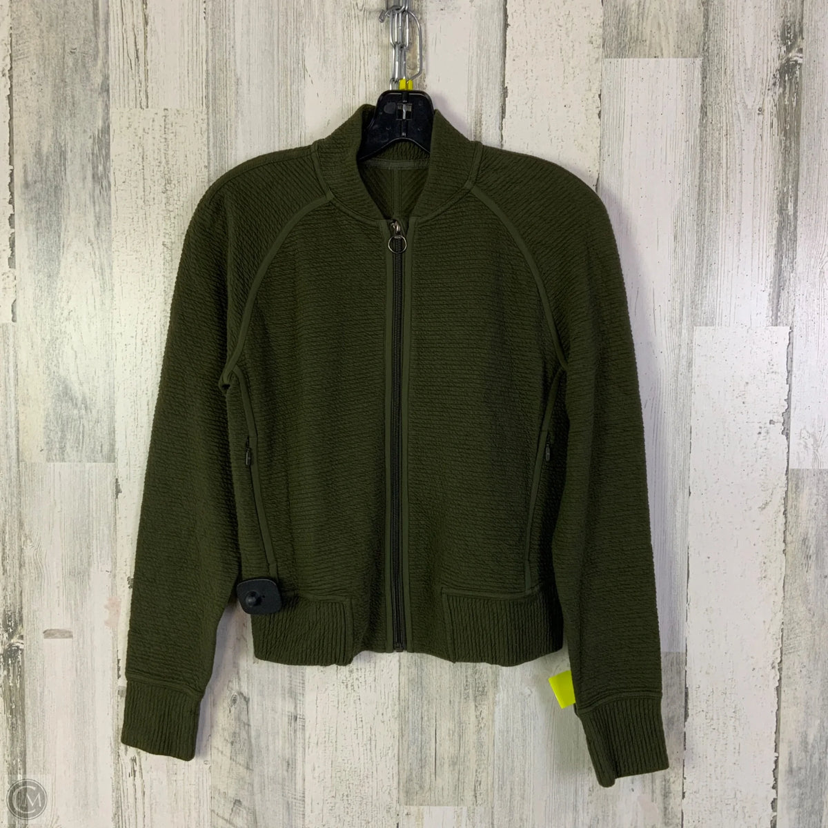 Athletic Jacket By Lululemon In Green, Size: 4