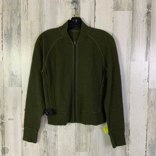 Athletic Jacket By Lululemon In Green, Size: 4