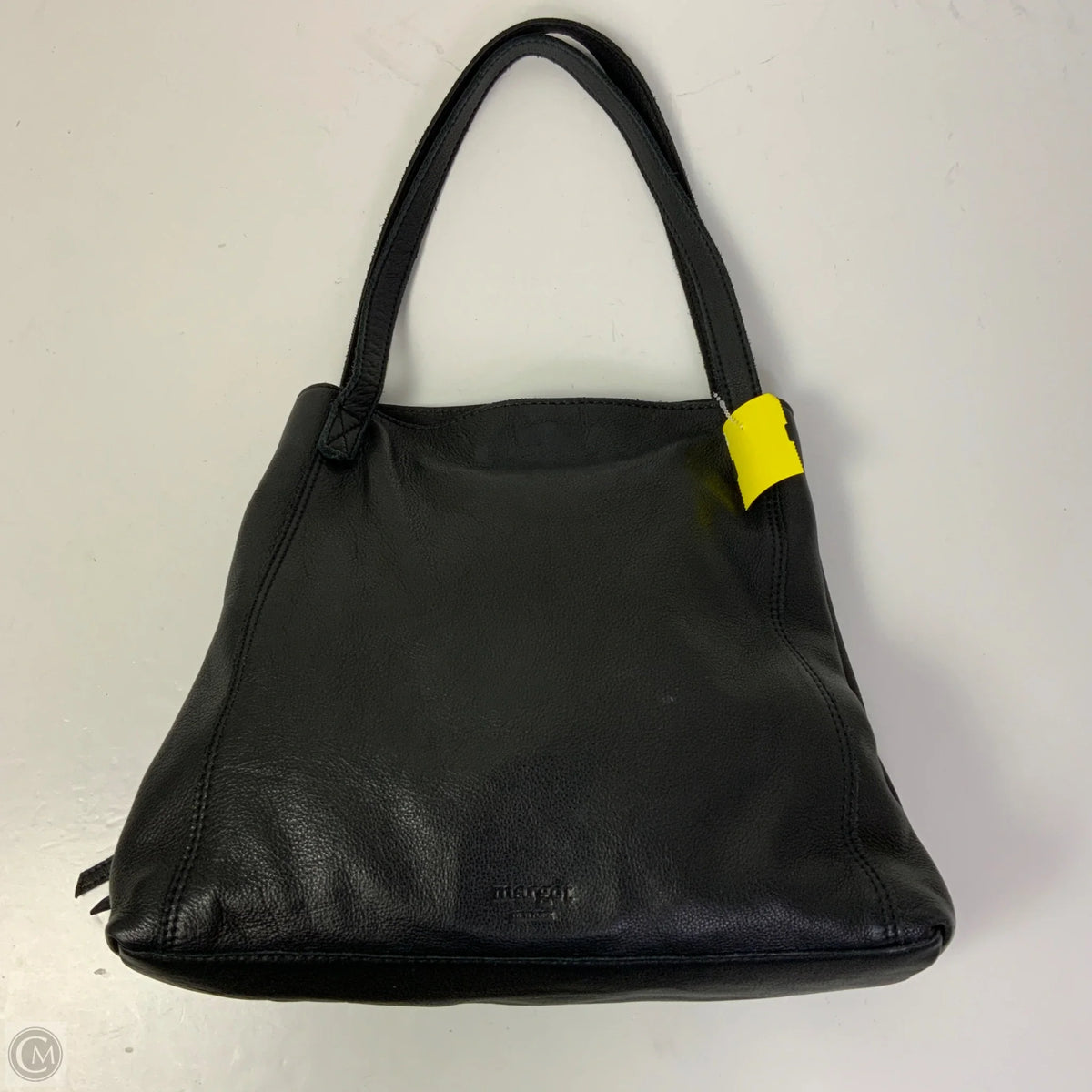 Handbag Leather By Margot, Size: Medium