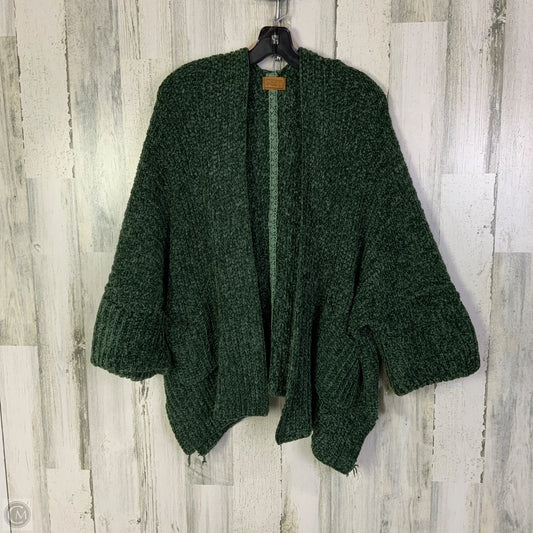 Sweater Cardigan By Pol In Green, Size: S
