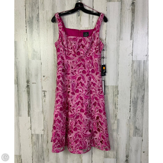 Dress Party Midi By Adrianna Papell In Pink, Size: S