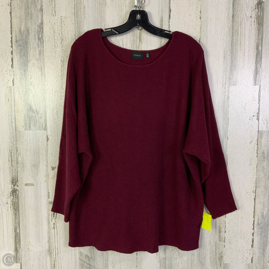 Sweater By Cyrus In Maroon, Size: 1x
