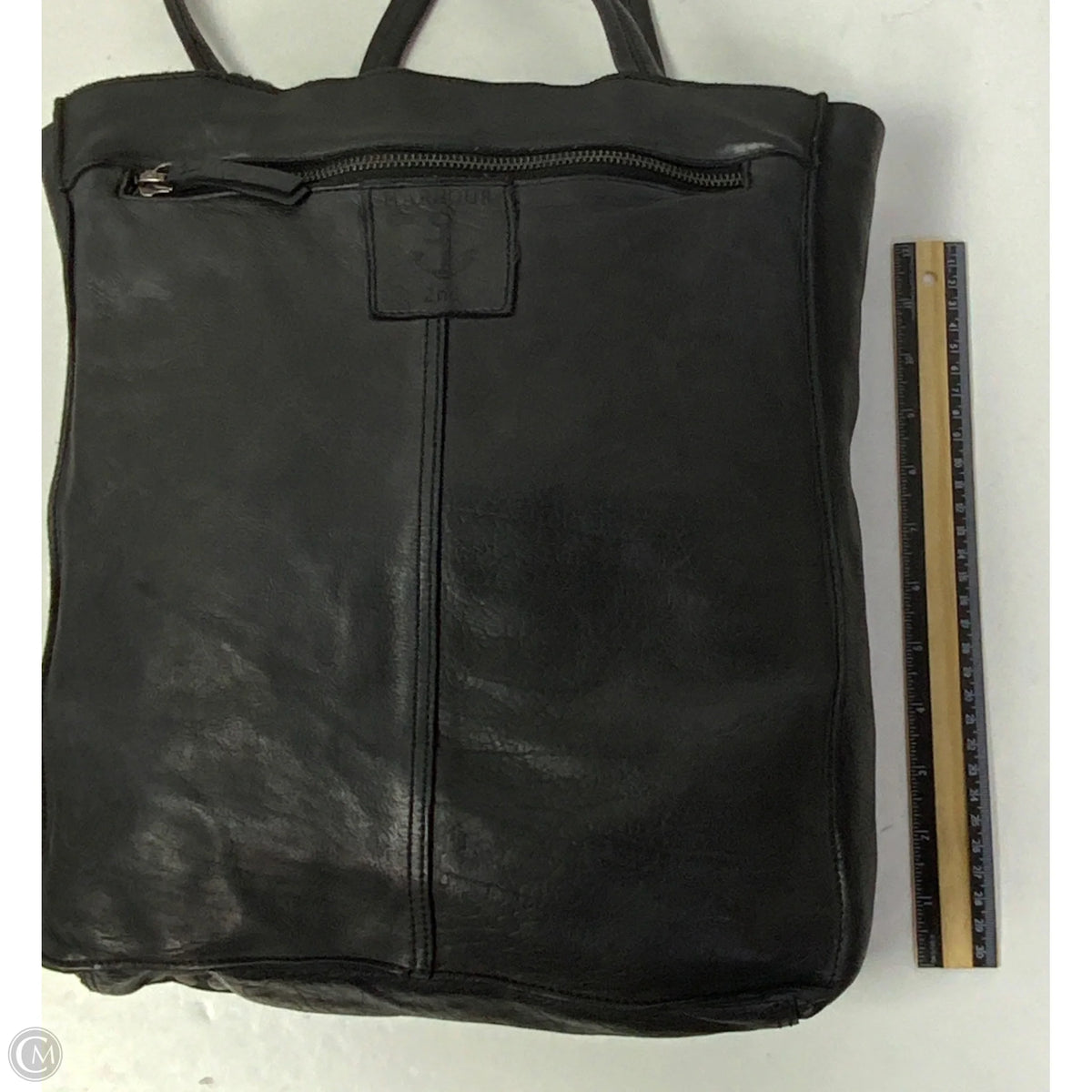 Handbag Leather By Clothes Mentor, Size: Medium