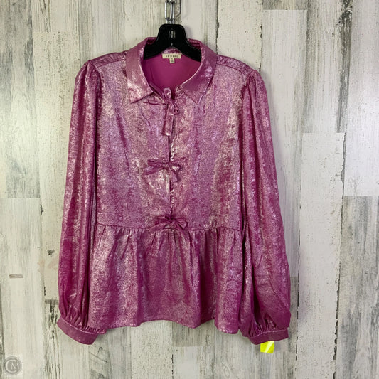 Top Long Sleeve By Jodifl In Pink, Size: S
