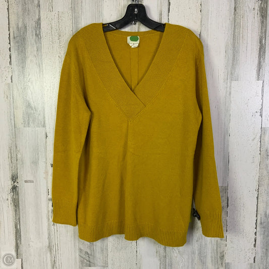 Sweater By Anthropologie In Yellow, Size: M