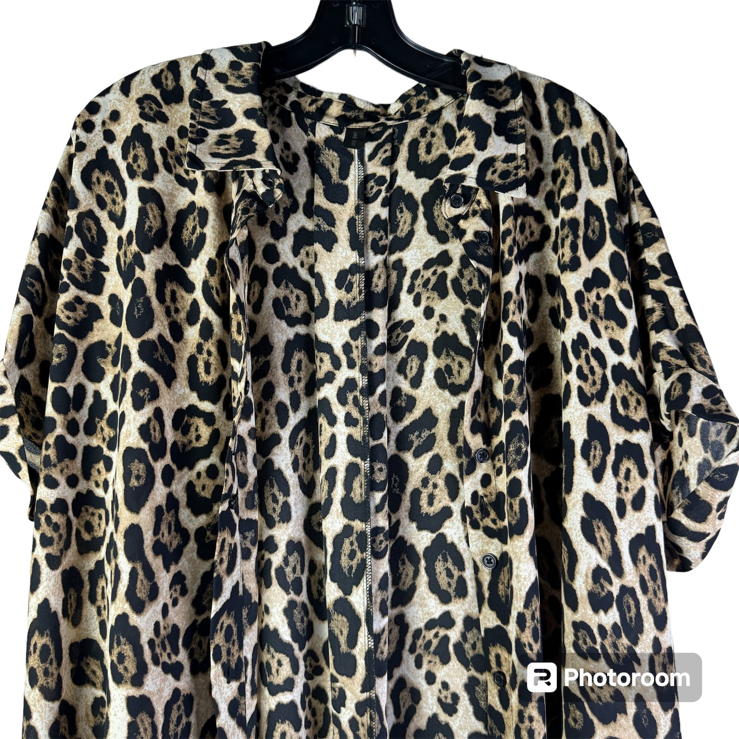 Animal Print Dress Casual Midi Lane Bryant, Size Xl