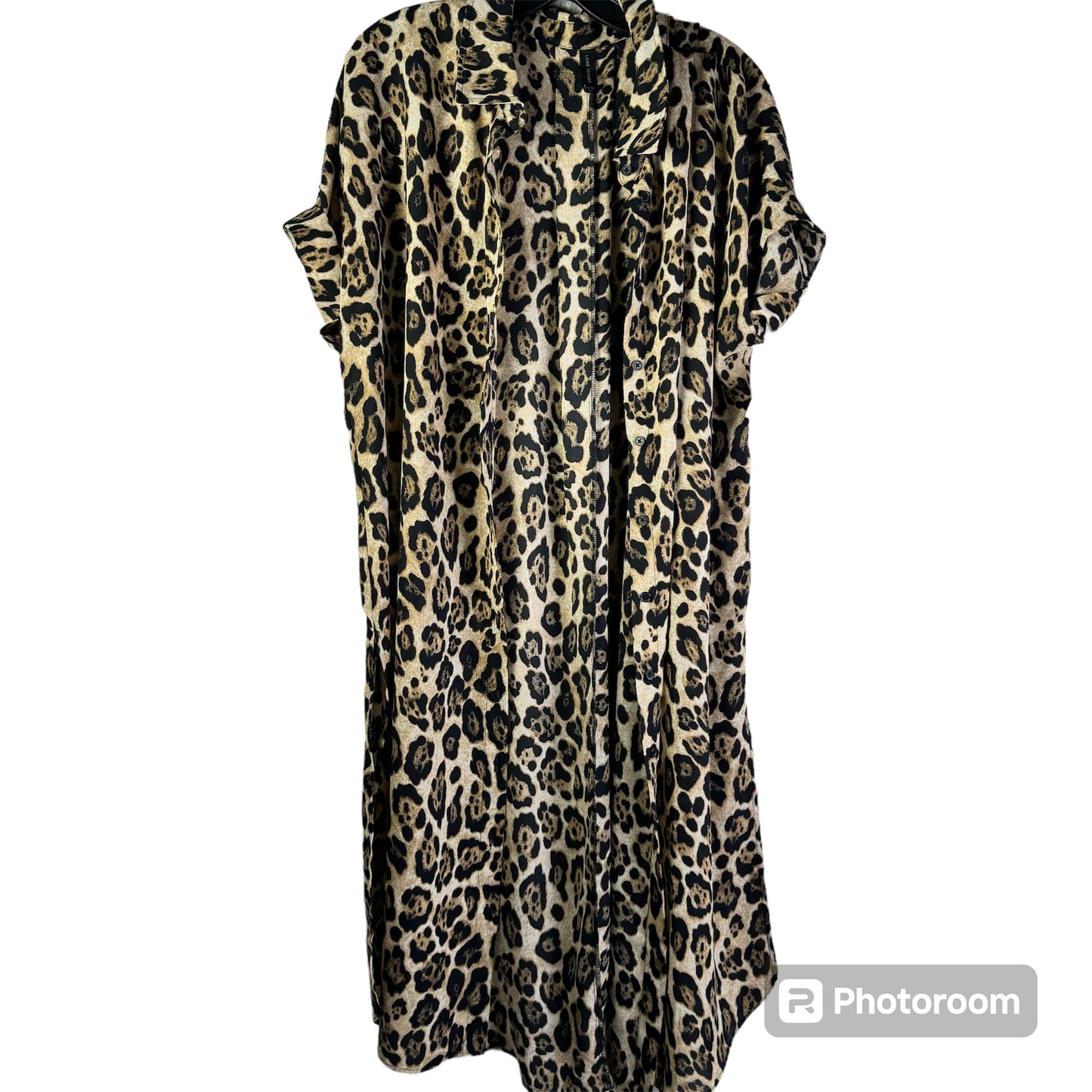 Animal Print Dress Casual Midi Lane Bryant, Size Xl