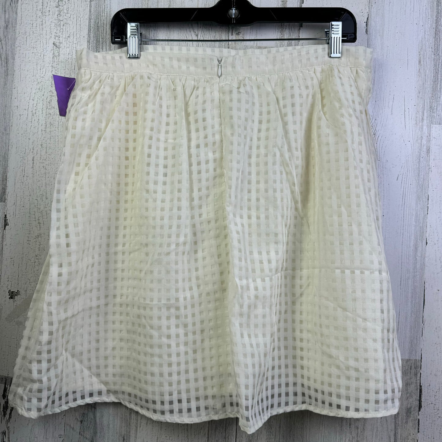 Cream Skirt Mini & Short Maison Jules, Size 16