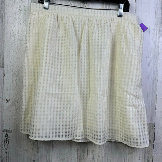 Cream Skirt Mini & Short Maison Jules, Size 16