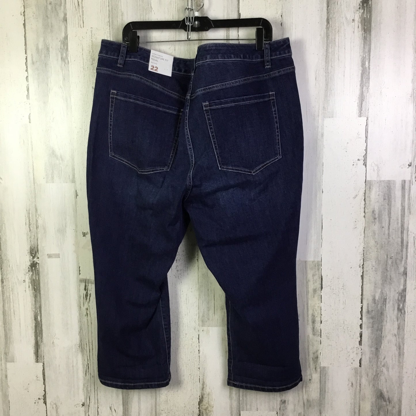 Jeans Cropped By Lane Bryant In Blue Denim, Size: 22