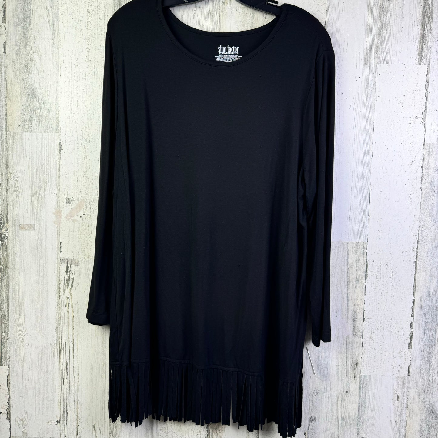 Top Long Sleeve By Clothes Mentor In Black, Size: L