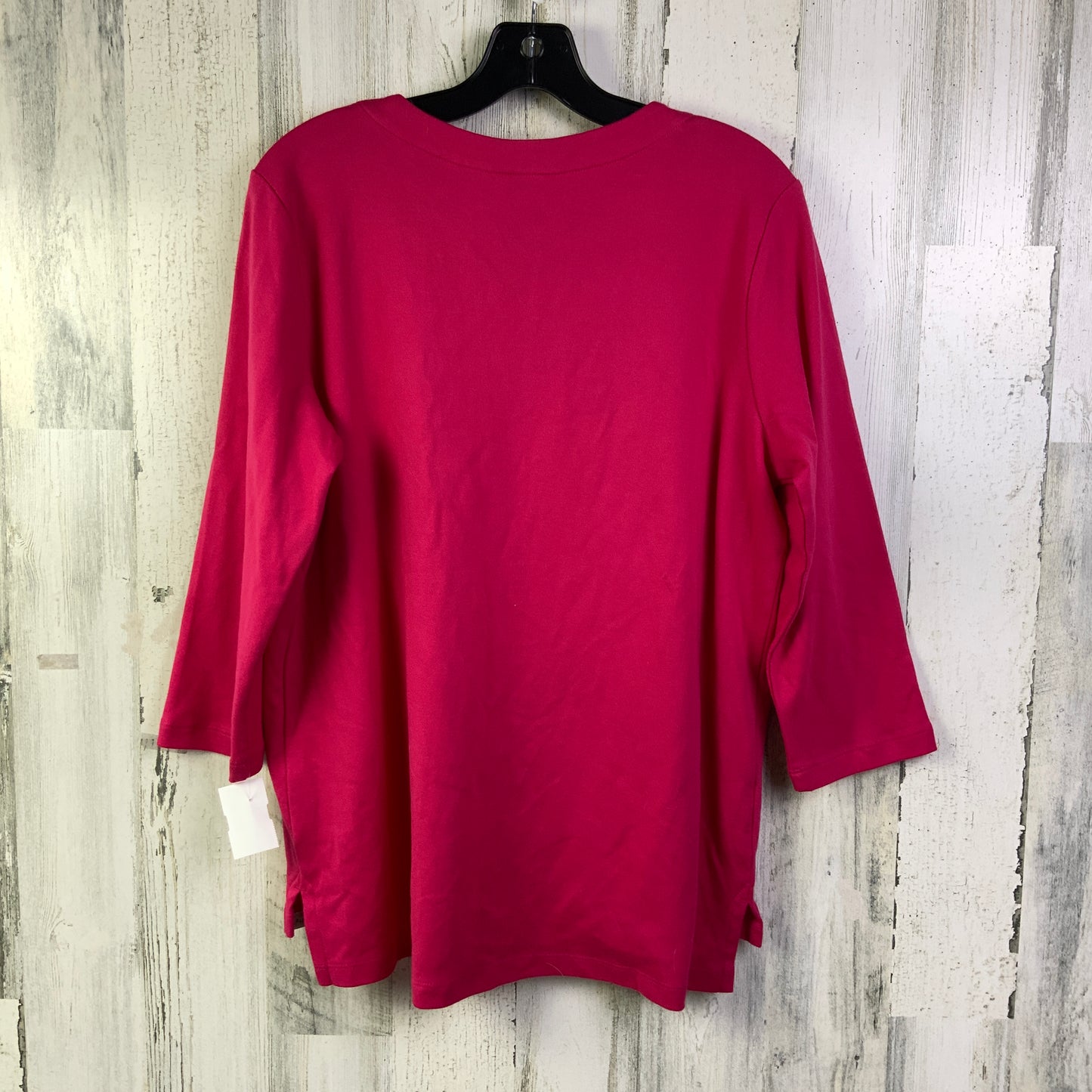 Top 3/4 Sleeve Basic By Orvis In Pink, Size: M