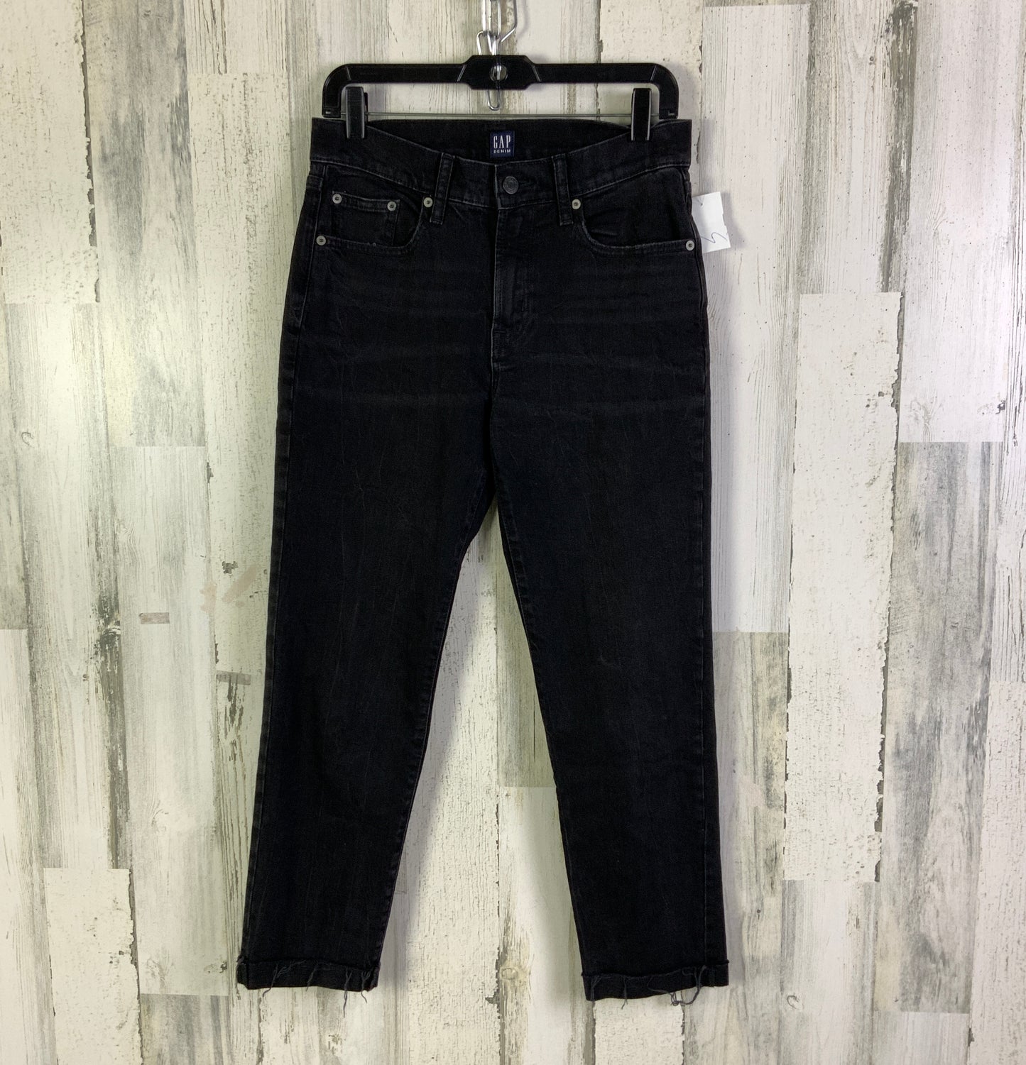 Jeans Skinny By Gap In Black Denim, Size: 2