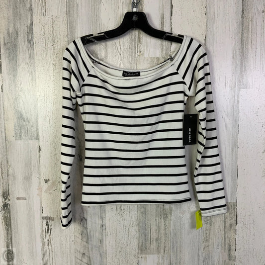 Top Long Sleeve By Clothes Mentor In Black & White, Size: M