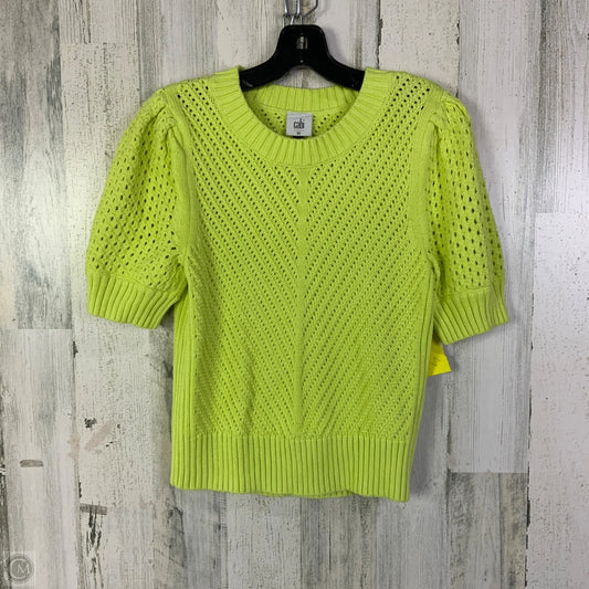 Sweater Short Sleeve By Cabi In Green, Size: Xs
