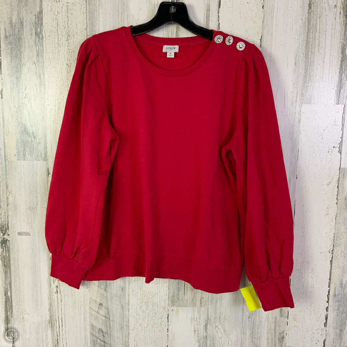 Top Long Sleeve By J. Crew In Red, Size: M
