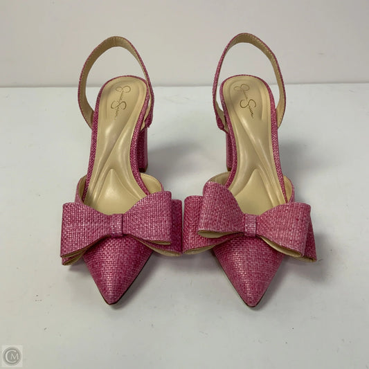 Shoes Heels Stiletto By Jessica Simpson In Pink, Size: 9.5