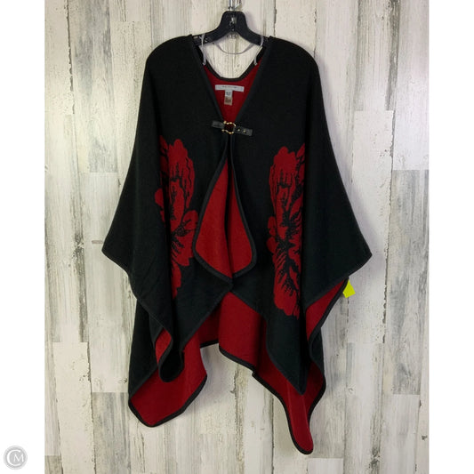 Shawl By Marc New York In Black & Red, Size: Osfm