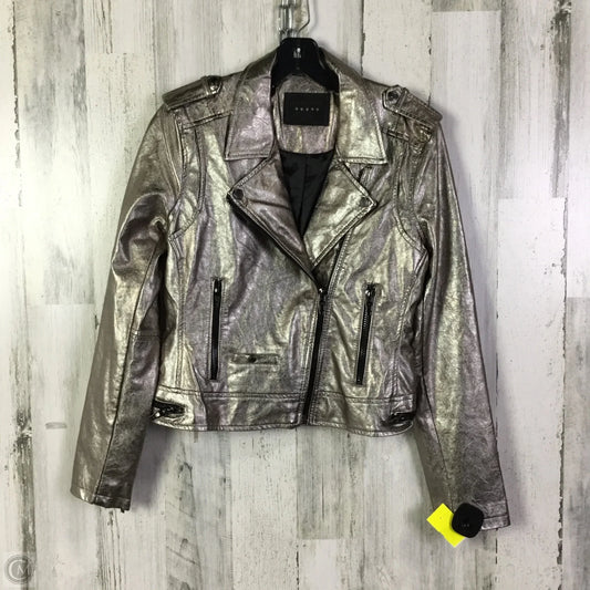 Jacket Moto By Blanknyc In Silver, Size: S