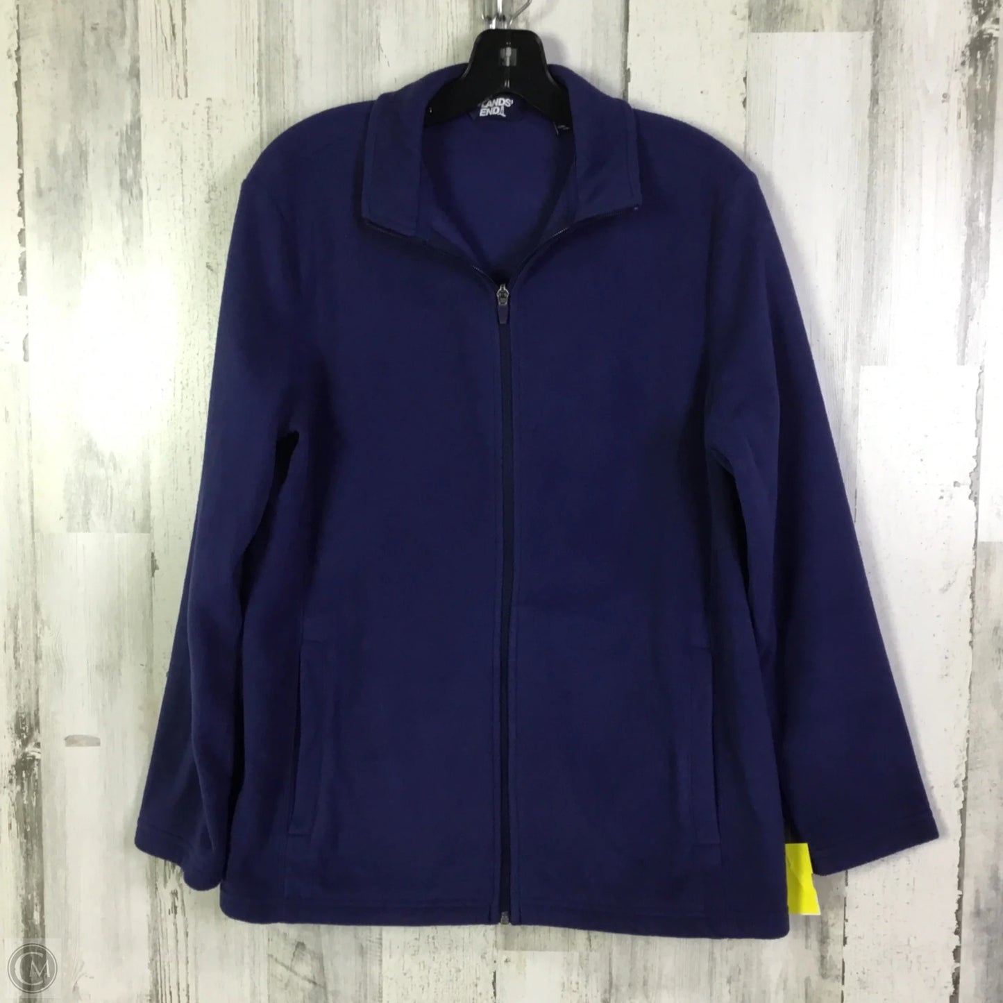 Jacket Fleece By Lands End In Blue, Size: L