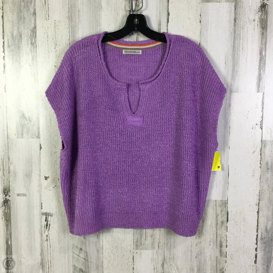 Sweater Short Sleeve By Zenana In Purple, Size: L