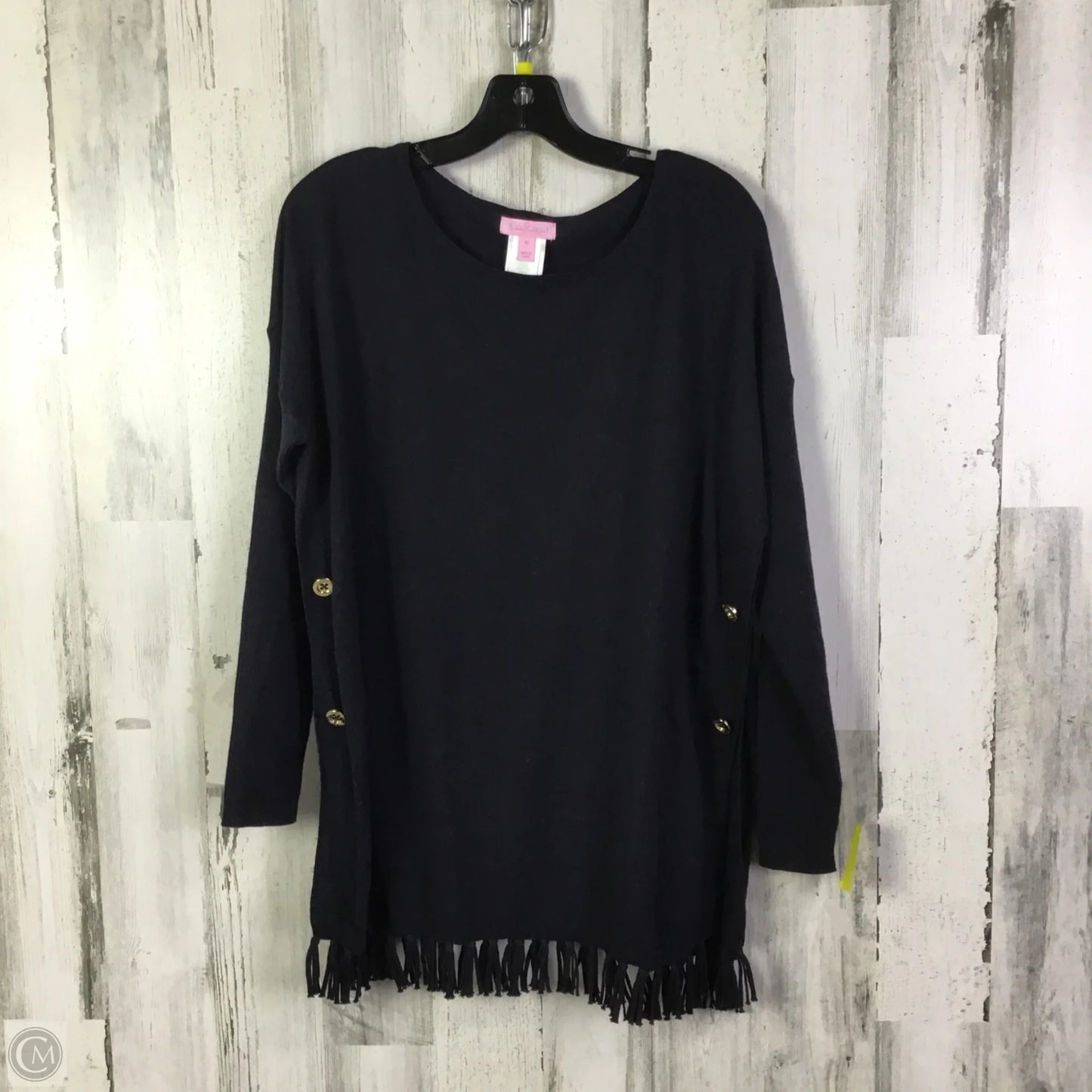 Top Long Sleeve Designer By Lilly Pulitzer In Black, Size: M