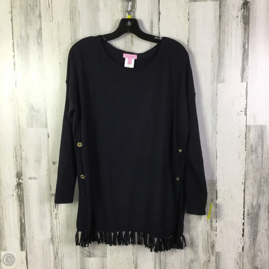 Top Long Sleeve Designer By Lilly Pulitzer In Black, Size: M