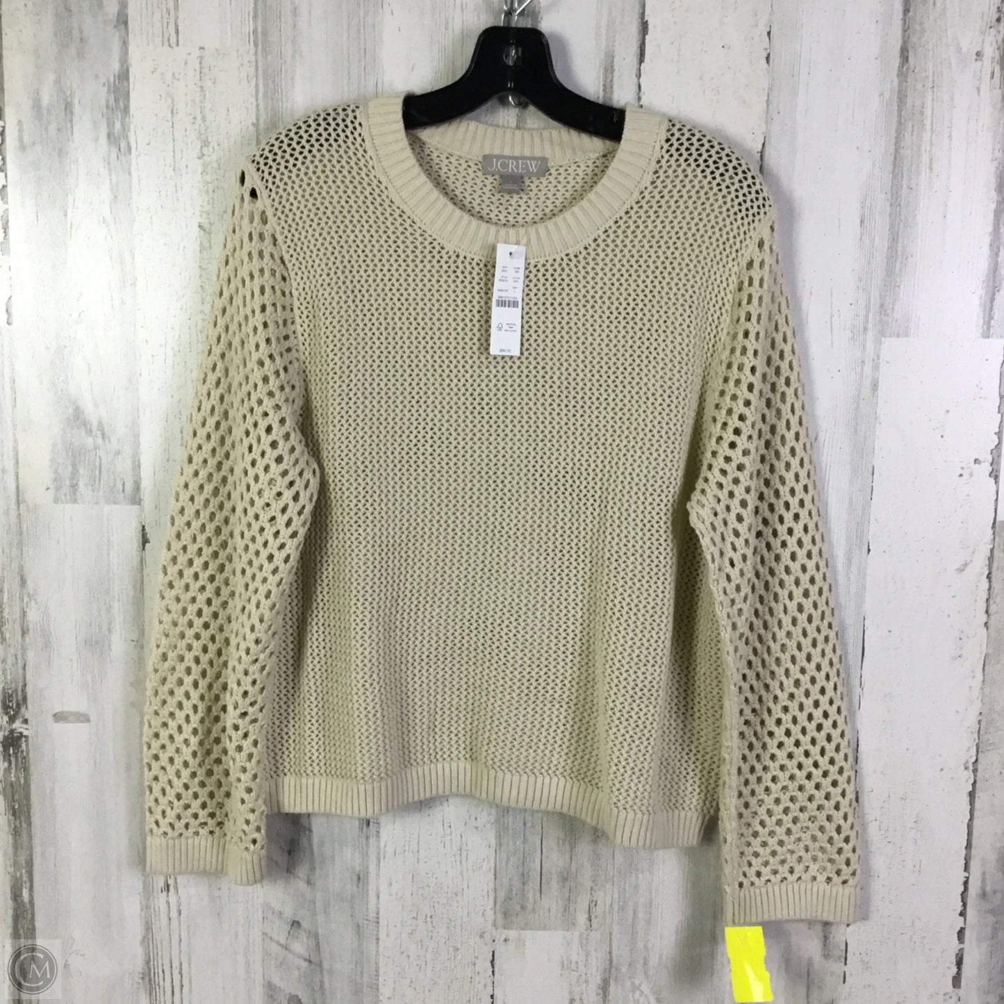 Sweater By J. Crew In Cream, Size: L
