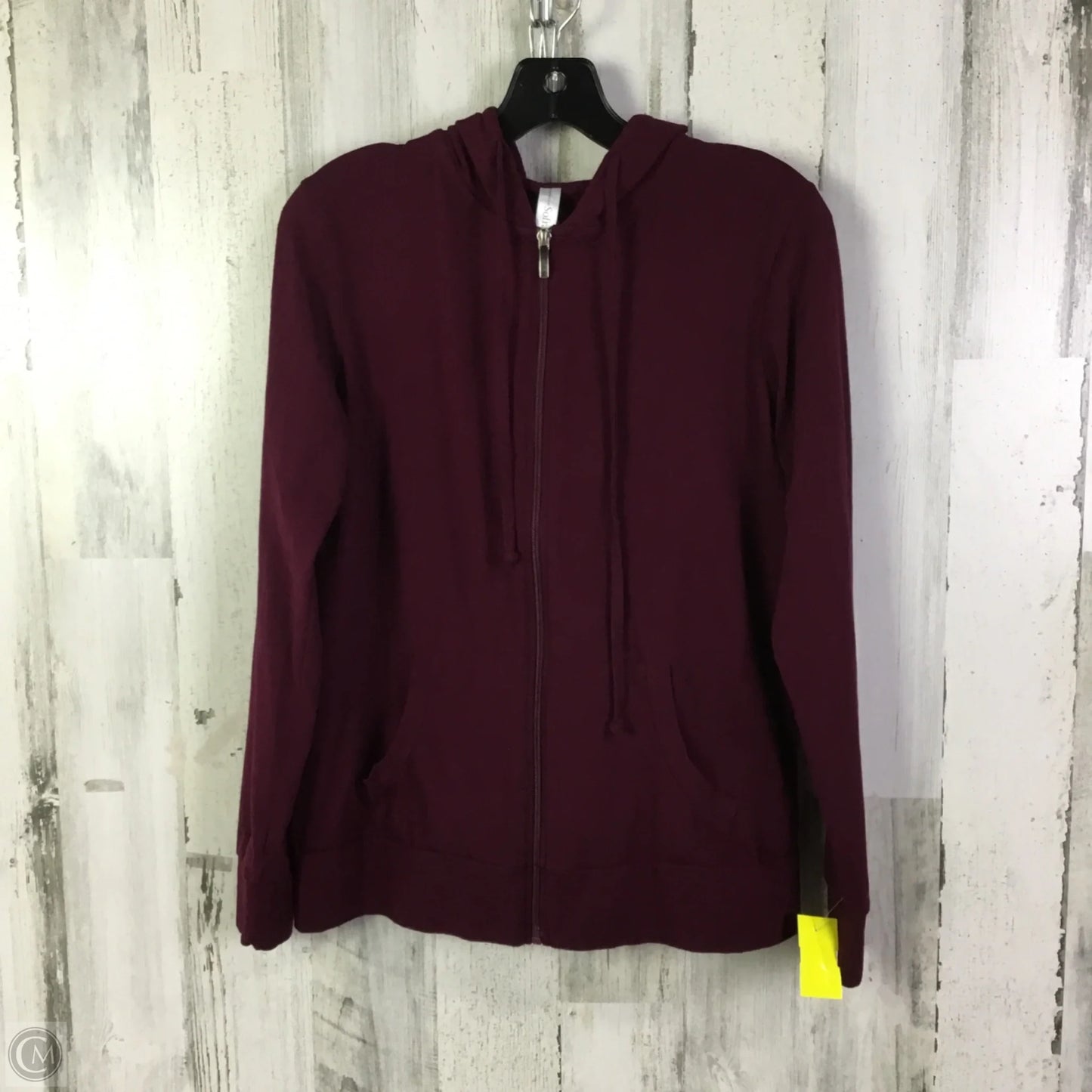 Athletic Jacket By Clothes Mentor In Maroon, Size: M