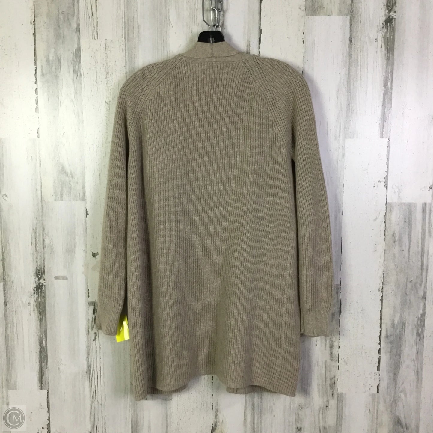 Sweater Cardigan By Loft In Tan, Size: S