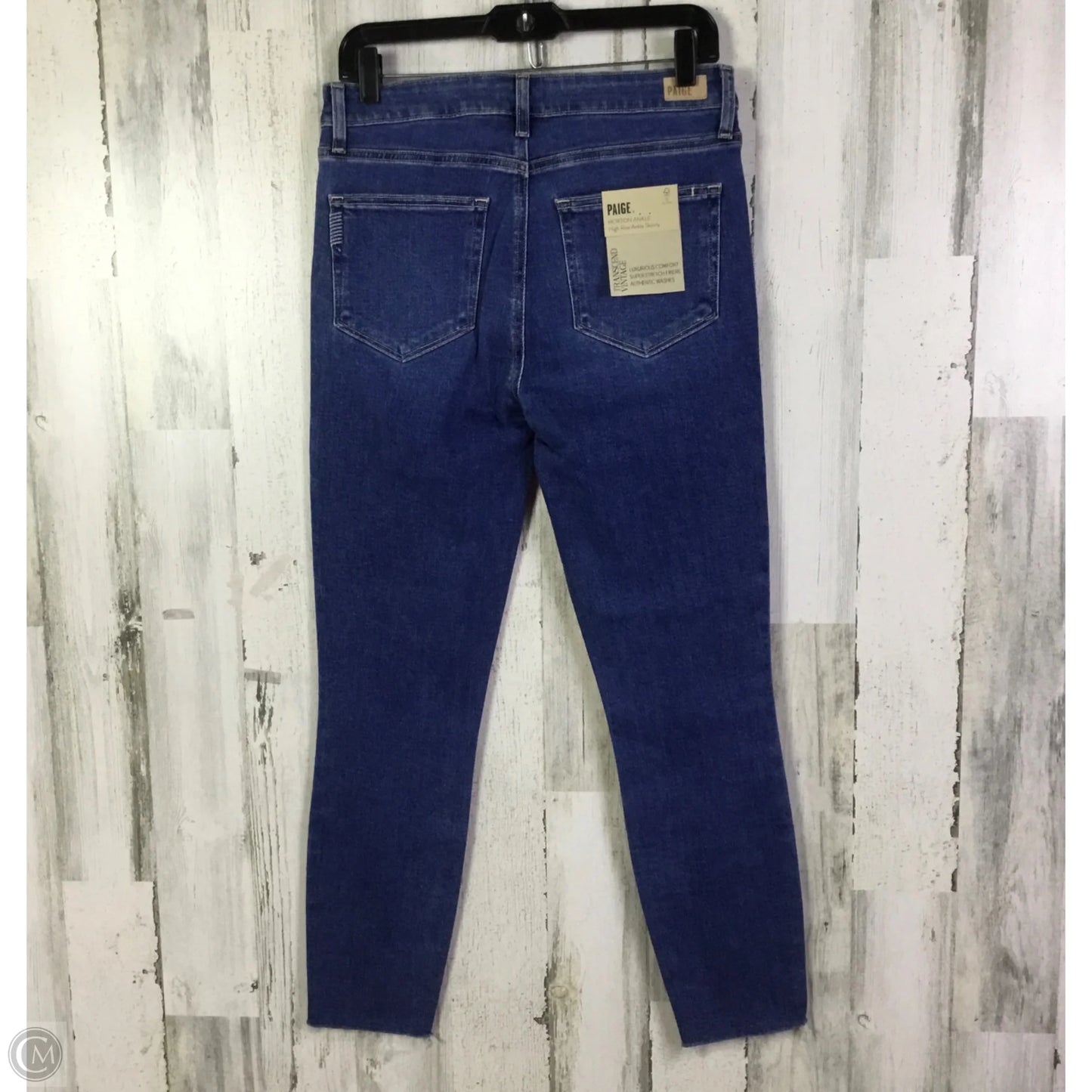 Jeans Skinny By Paige In Blue Denim, Size: 8