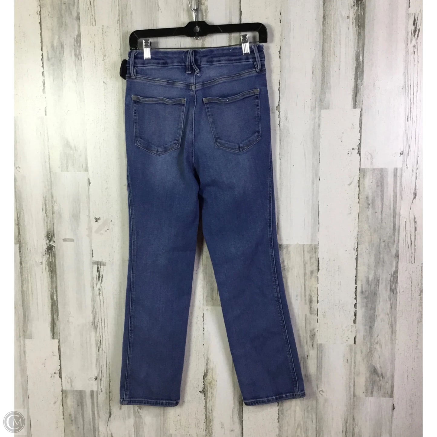 Jeans Straight By Good American In Blue Denim, Size: 6