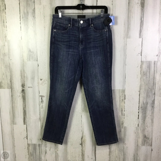 Jeans Straight By White House Black Market In Blue Denim, Size: 8