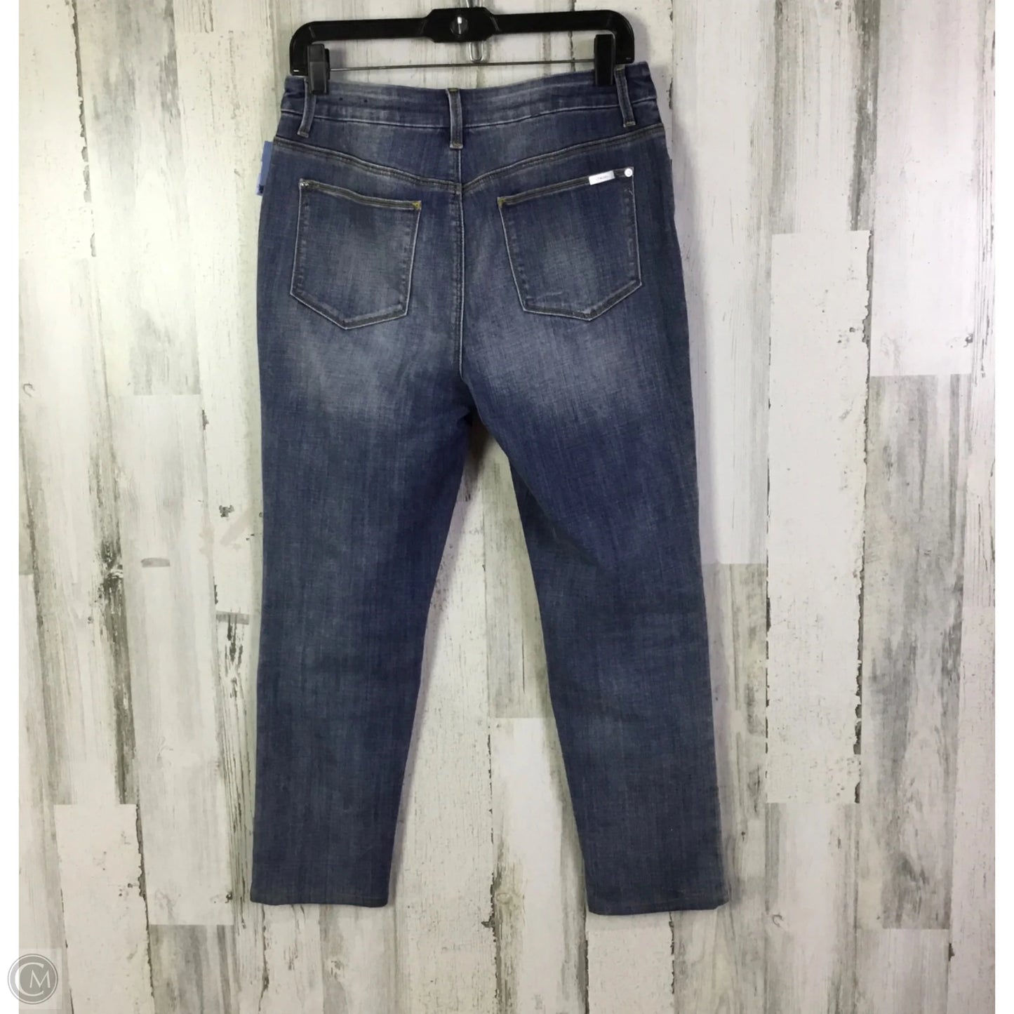 Jeans Cropped By Chicos In Blue Denim, Size: 6