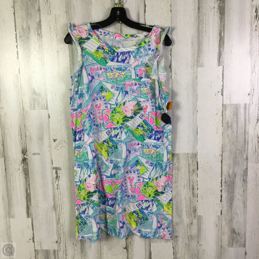 Dress Designer By Lilly Pulitzer In Blue & White, Size: L