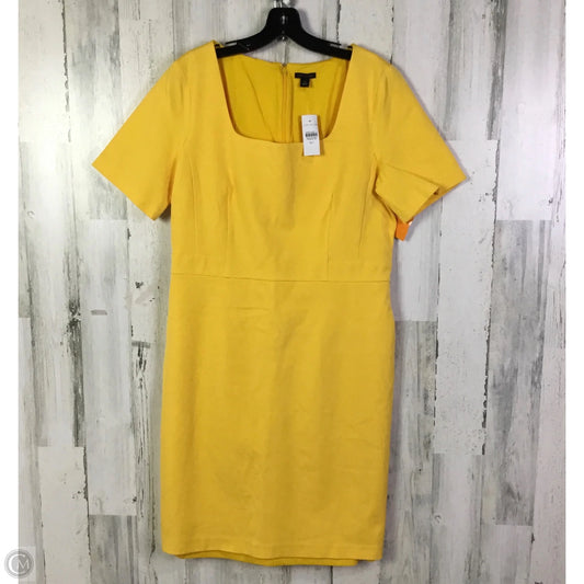 Dress Work By Ann Taylor In Yellow, Size: L