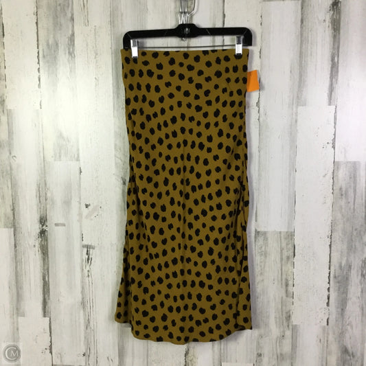 Skirt Maxi By Madewell In Black & Yellow, Size: 2